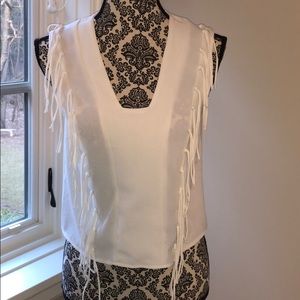 White tassel Zara tank top